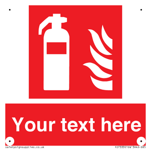 Custom Fire extinguisher Sign